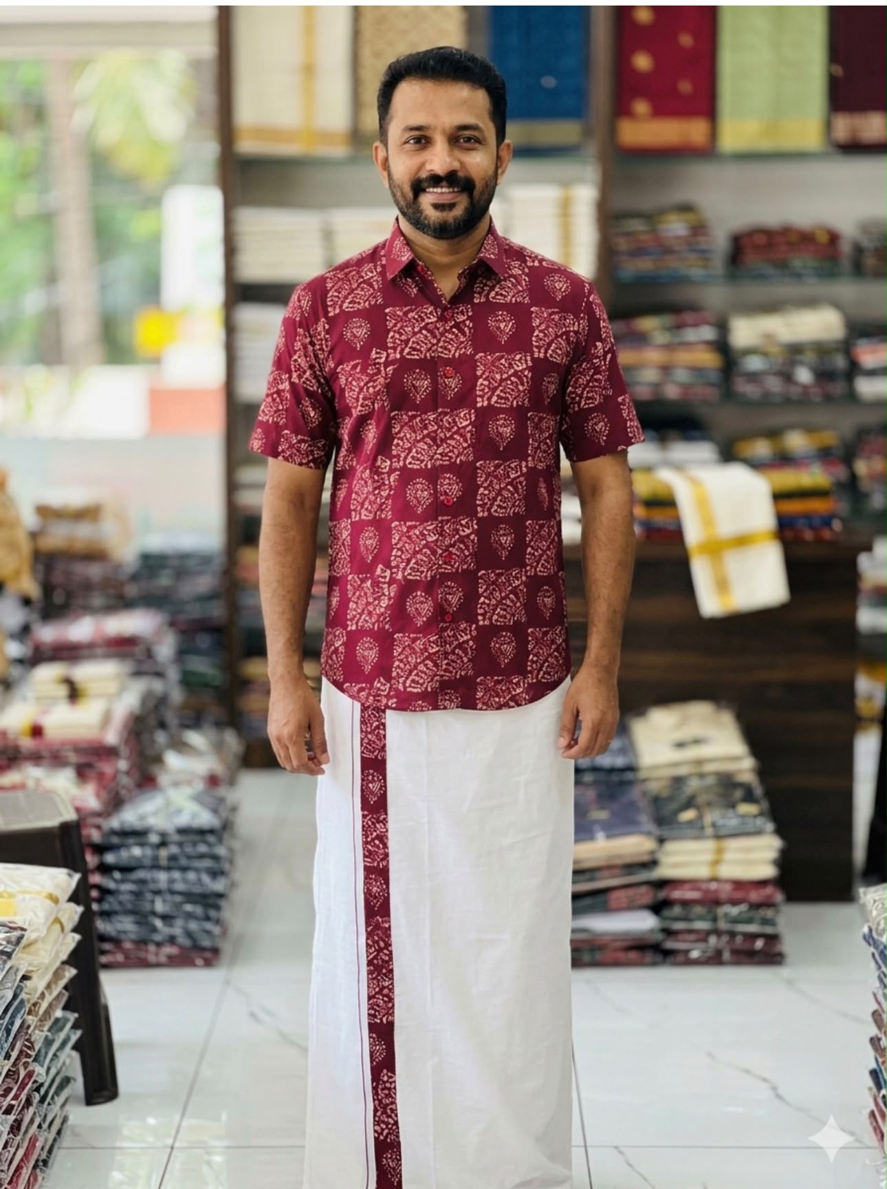 Rudransh Men’s Festive Shirt & Dhoti Set